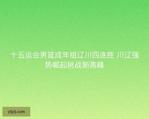 十五运会男篮成年组辽川四连胜 川辽强势崛起挑战新高峰 十五运会男篮成年组辽川四连胜 川辽强势崛起挑战新高峰